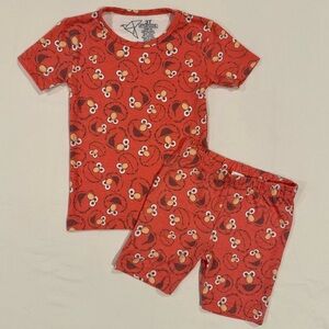Copper Pearl Elmo Pajamas Boys 3T Girls Sesame Street Two Piece Set Short Sleeve